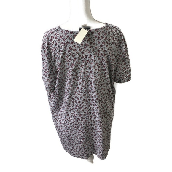 Great Times Maternity Short Sleeve Floral Tee XL - Picture 3 of 7